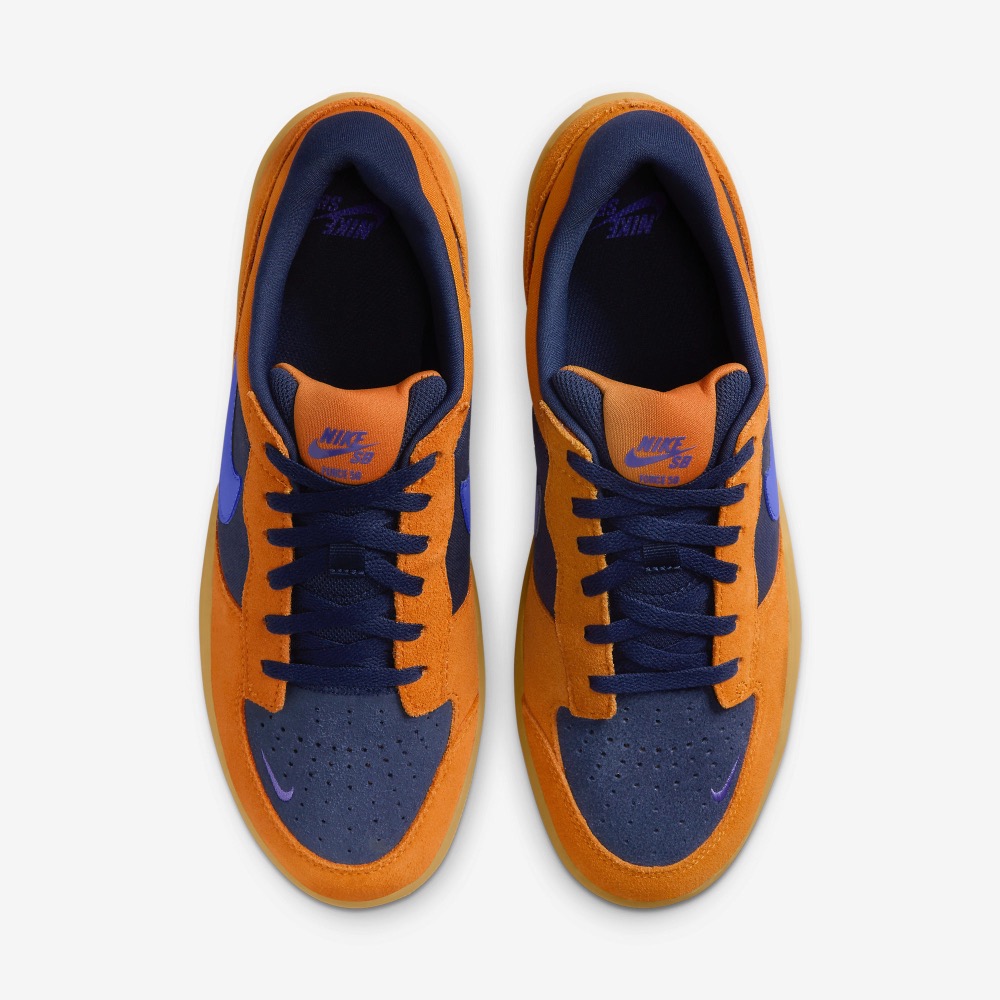 13代購 Nike SB Force 58 橘藍 男鞋 女鞋 滑板鞋 休閒鞋 復古球鞋 DV5477-800-細節圖5