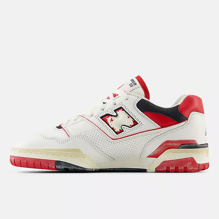 13代購 New Balance NB 550 白紅 男鞋 女鞋 休閒鞋 復古球鞋 IU BB550VGA-D-細節圖3