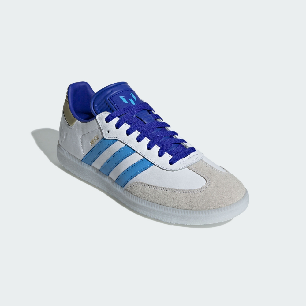 13代購 Adidas OG Samba Messi 白藍 男鞋 女鞋 休閒鞋 復古球鞋 Leo ID3550-細節圖5