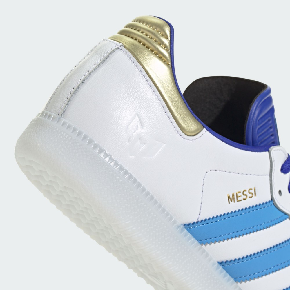 13代購 Adidas OG Samba Messi 白藍 男鞋 女鞋 休閒鞋 復古球鞋 Leo ID3550-細節圖7