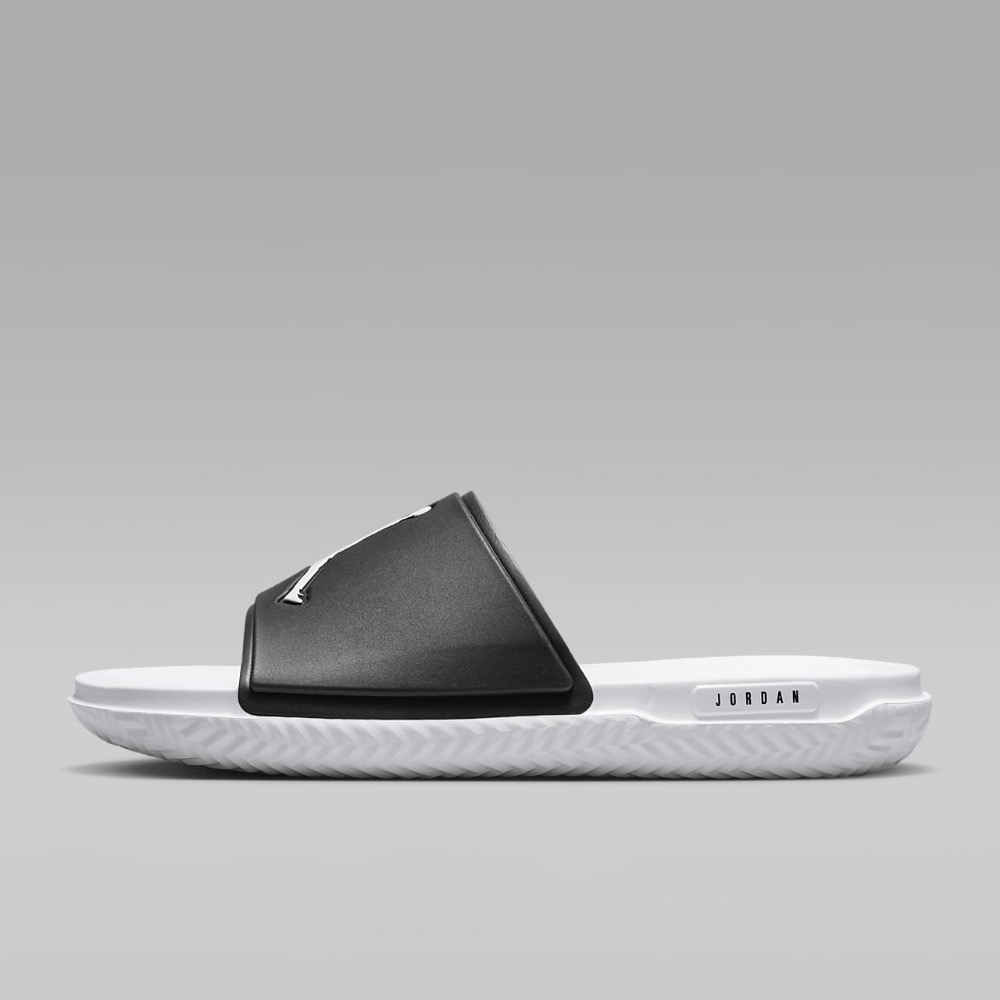 13代購 Nike Jordan Jumpman Slide 黑白 男鞋 拖鞋 喬丹 FQ1598-010-細節圖3