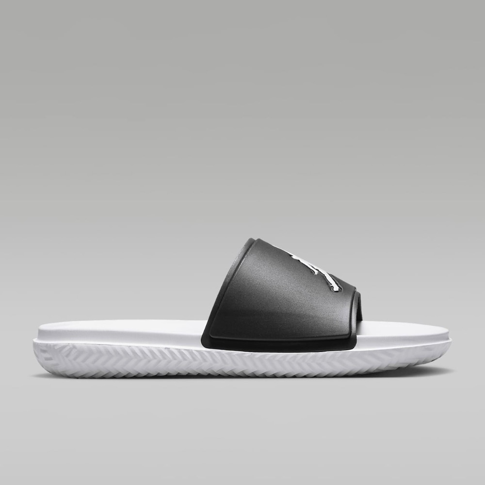 13代購 Nike Jordan Jumpman Slide 黑白 男鞋 拖鞋 喬丹 FQ1598-010-細節圖5