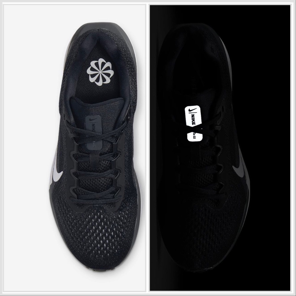13代購 W Nike Air Winflo 11 黑白 女鞋 慢跑鞋 訓練鞋 FJ9510-001-細節圖5