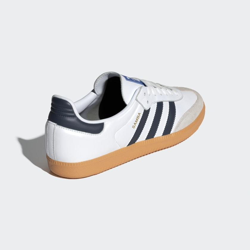 13代購 Adidas OG Samba OG 白藍 男鞋 女鞋 休閒鞋 復古球鞋 IF3814-細節圖5