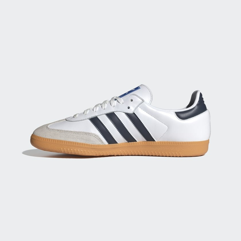 13代購 Adidas OG Samba OG 白藍 男鞋 女鞋 休閒鞋 復古球鞋 IF3814-細節圖6