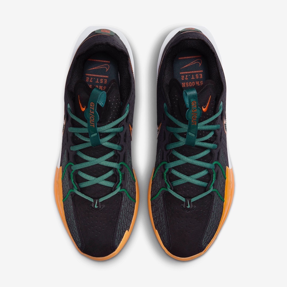 13代購 Nike G.T. Cut 3 EP 黑橘綠 男鞋 女鞋 籃球鞋 DV2918-001-細節圖5