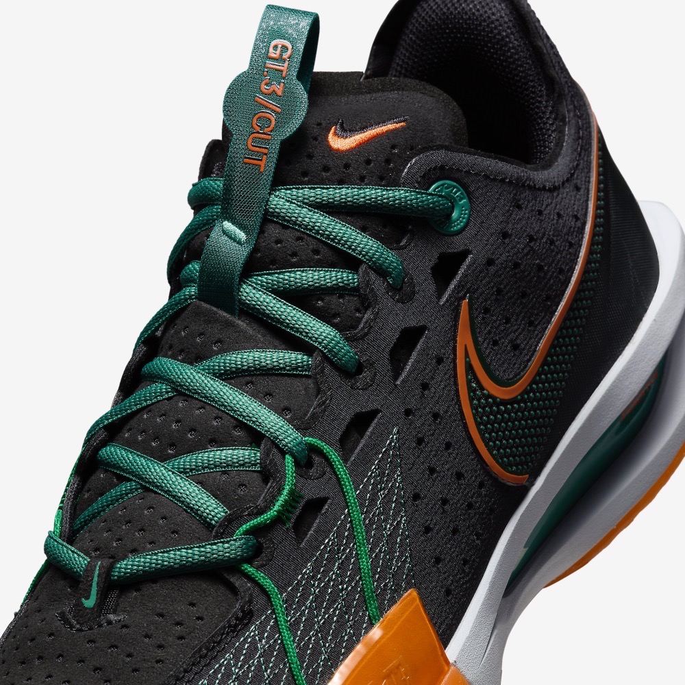 13代購 Nike G.T. Cut 3 EP 黑橘綠 男鞋 女鞋 籃球鞋 DV2918-001-細節圖7