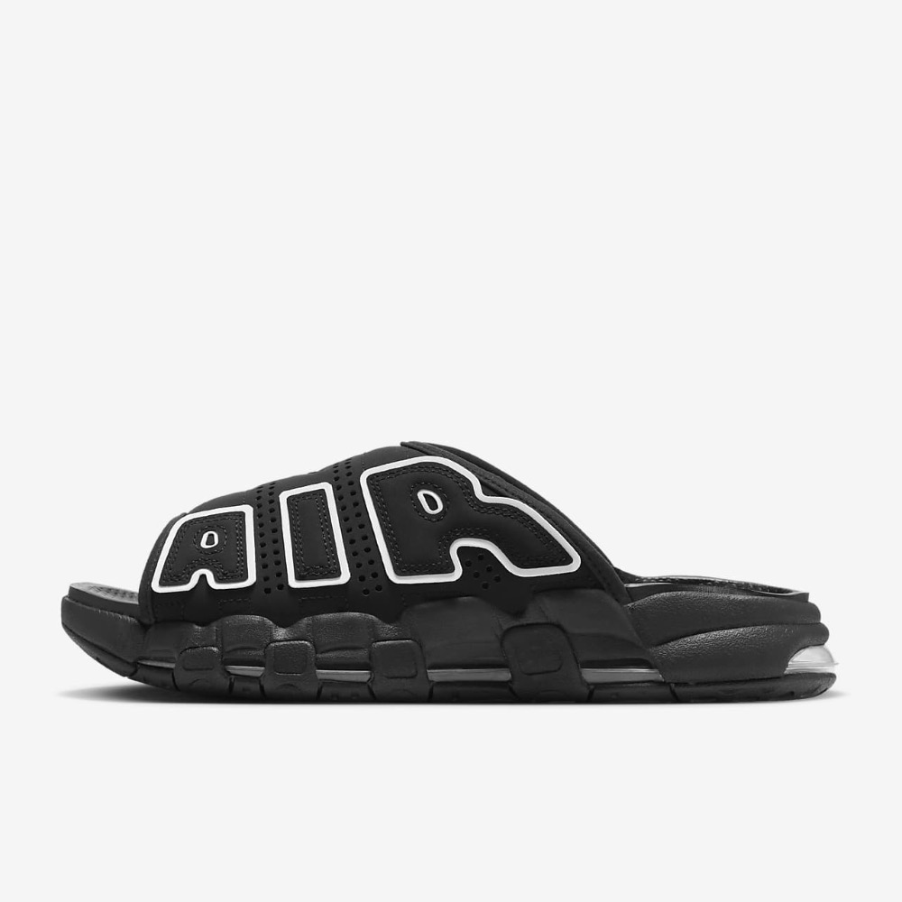 13代購 Nike Air More Uptempo Slide 黑白 男鞋 女鞋 拖鞋 DV2132-001-細節圖2