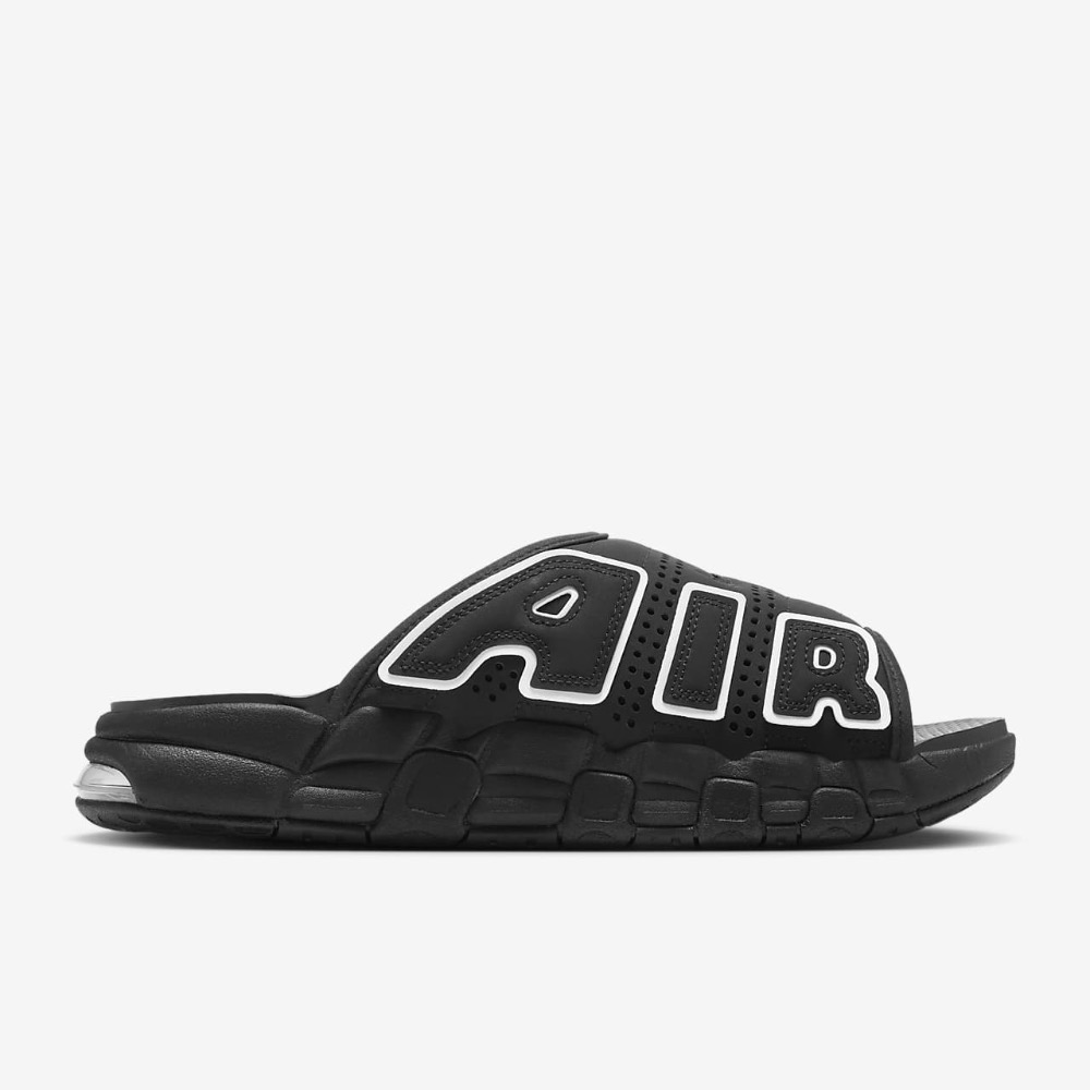 13代購 Nike Air More Uptempo Slide 黑白 男鞋 女鞋 拖鞋 DV2132-001-細節圖4