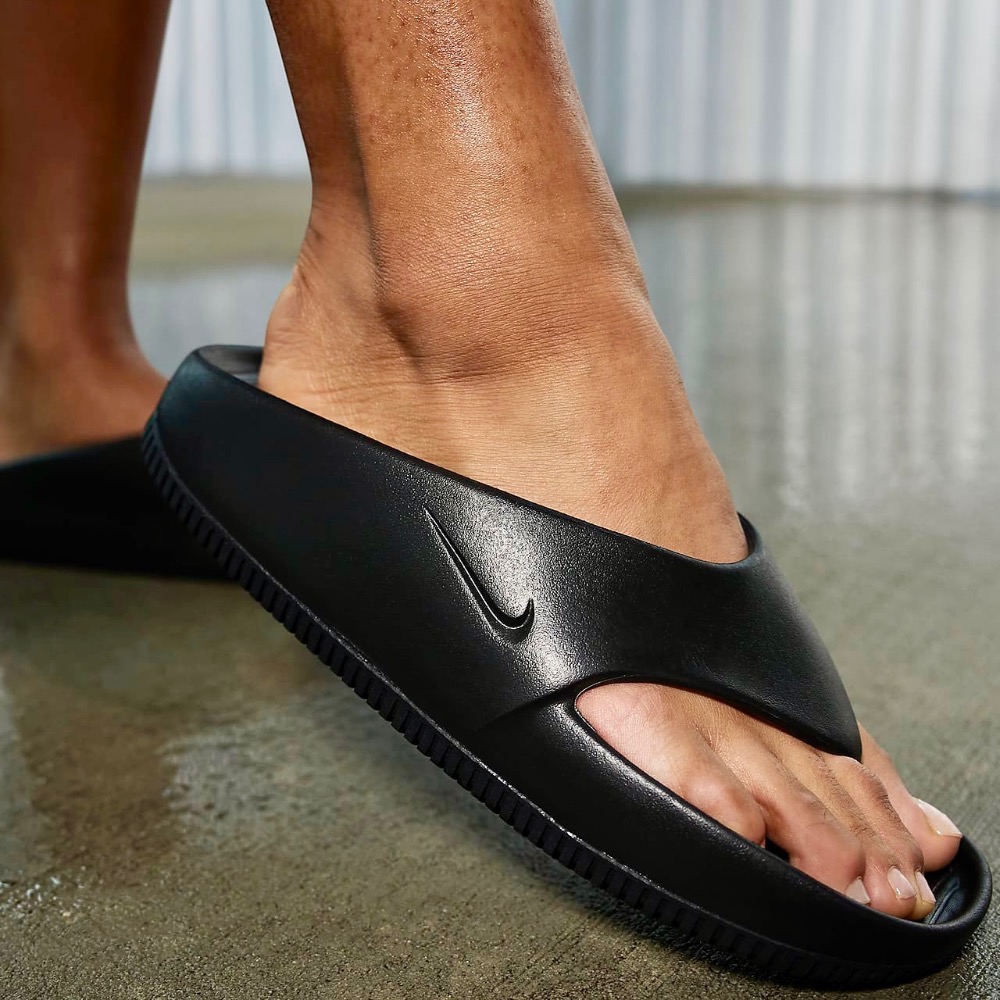 13代購 W Nike Calm Flip Flop 黑色 女鞋 拖鞋 夾腳拖鞋 防水 FD4115-001-細節圖7