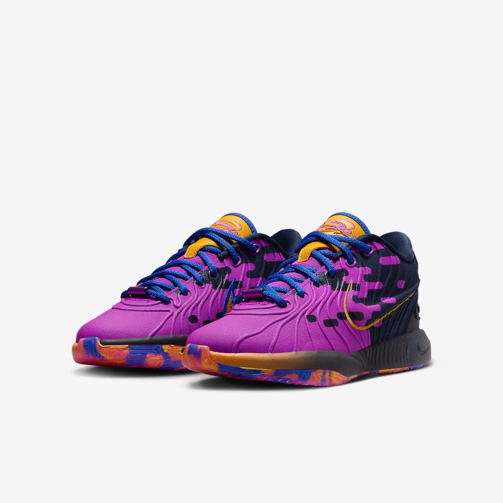 13代購 Nike LeBron XXI SE GS 紫黑 大童鞋 女鞋 籃球鞋 James FN5040-500-細節圖2