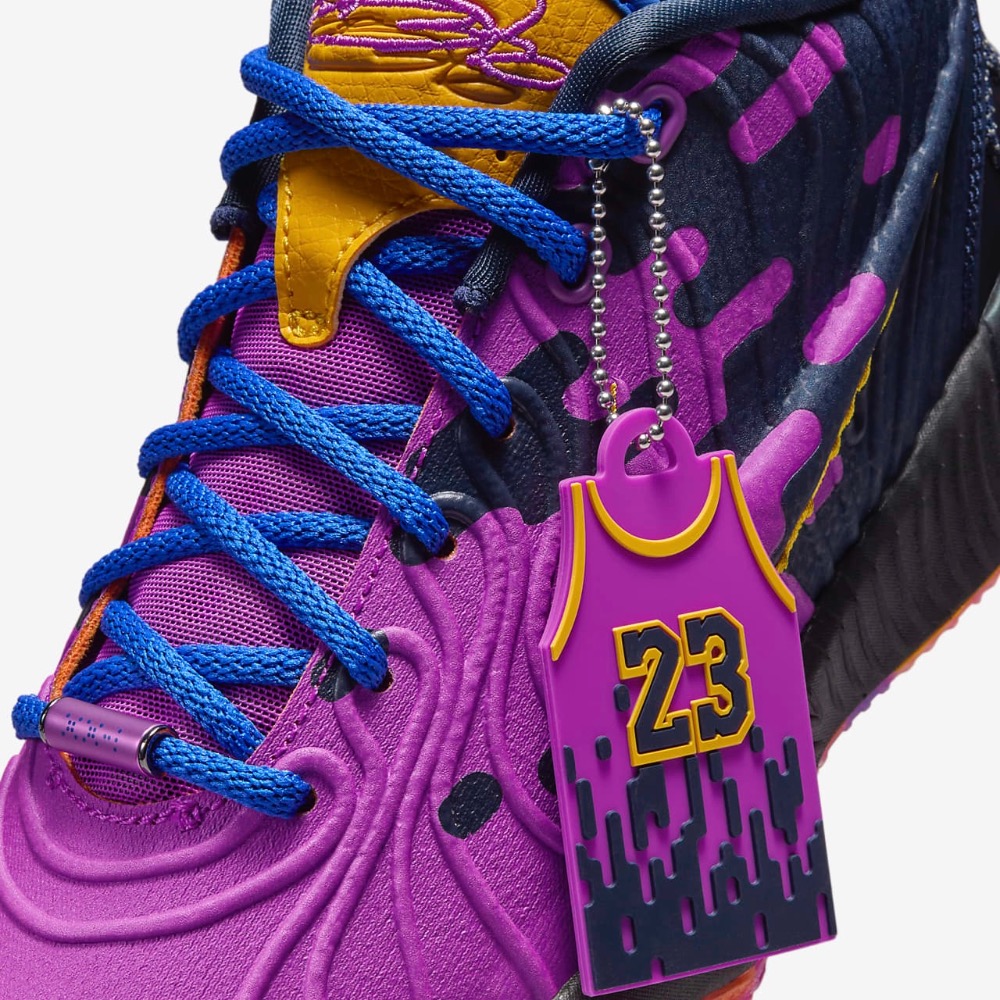 13代購 Nike LeBron XXI SE GS 紫黑 大童鞋 女鞋 籃球鞋 James FN5040-500-細節圖9