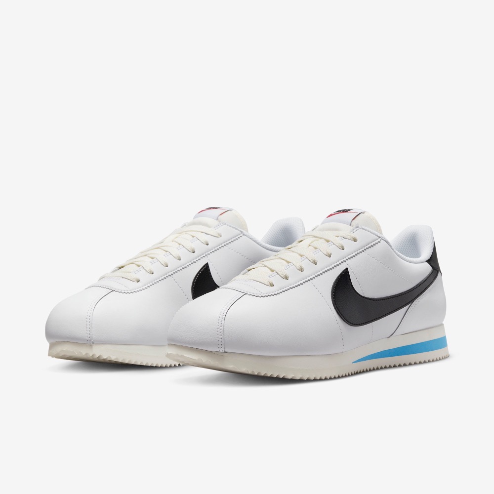 13代購 Nike Cortez 白黑藍 男鞋 休閒鞋 復古球鞋 阿甘鞋 DM4044-100-細節圖2