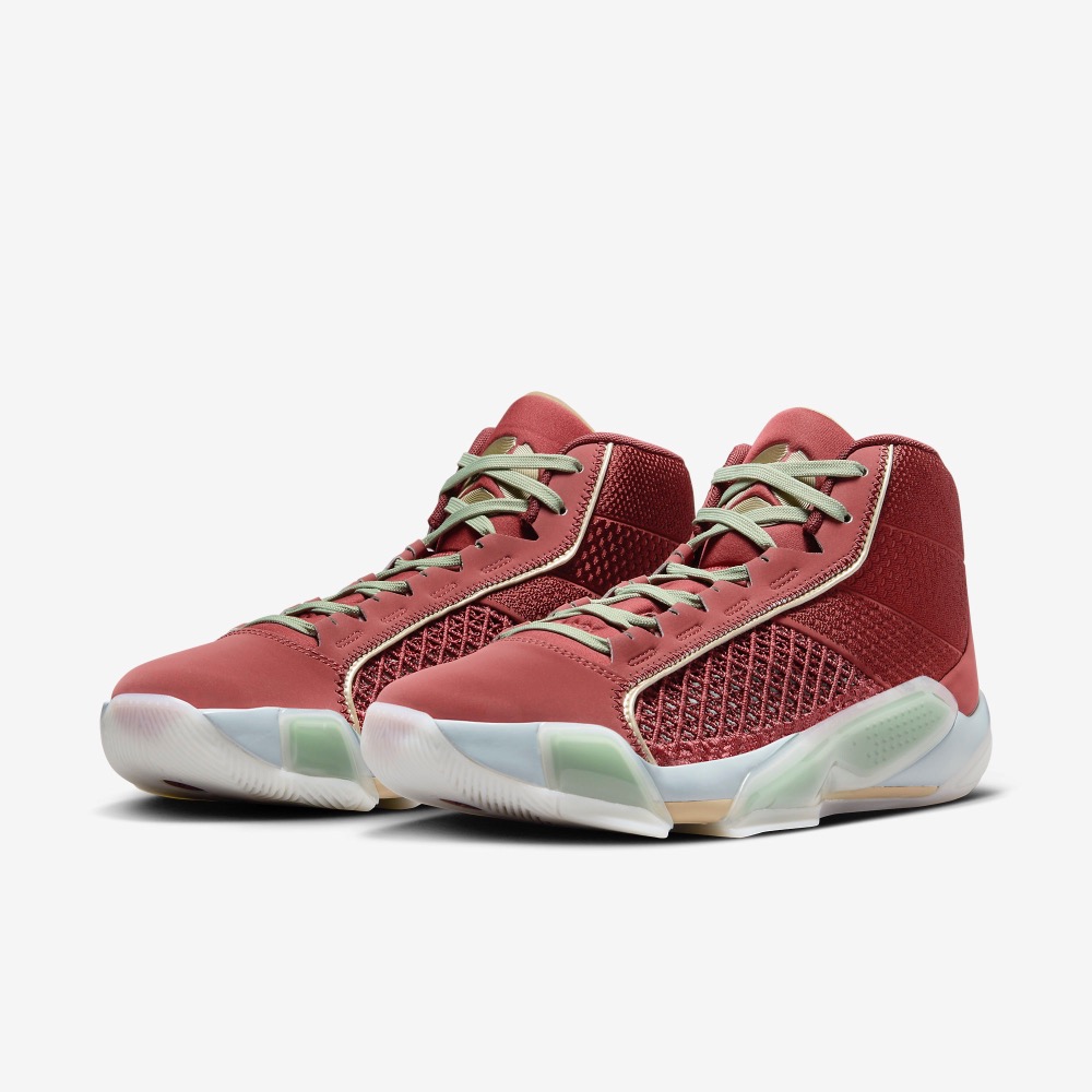 13代購 Nike Air Jordan XXXVIII CNY PF 紅白綠 男鞋 籃球鞋 FQ8896-600-細節圖2