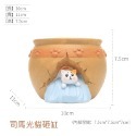 【微景小舖】創意造型多肉花盆 小象花盆 喵星人多肉花盆 多肉植物盆栽 多肉盆栽 花器 花盆架 水泥花盆 造型花盆 微景觀-規格圖9