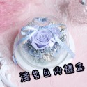 【微景小舖】永生玻璃鐘罩花禮盒 愛心玻璃罩玫瑰花 永生玫瑰花禮盒 乾燥花 情人節禮物 生日禮物 開店佈置 七夕情人節-規格圖9