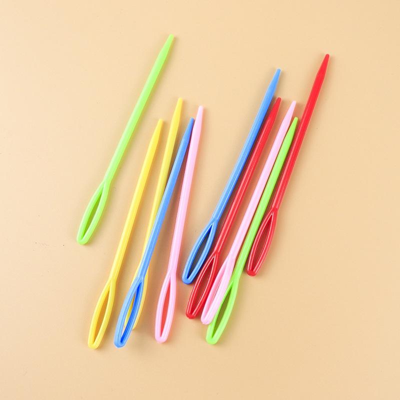 微景小舖 附發票 塑膠 毛衣縫針 兒童安全針 塑膠手縫針 安全手縫針 塑膠縫針 毛線縫合針 編織縫針 大頭塑料 塑膠針-細節圖2