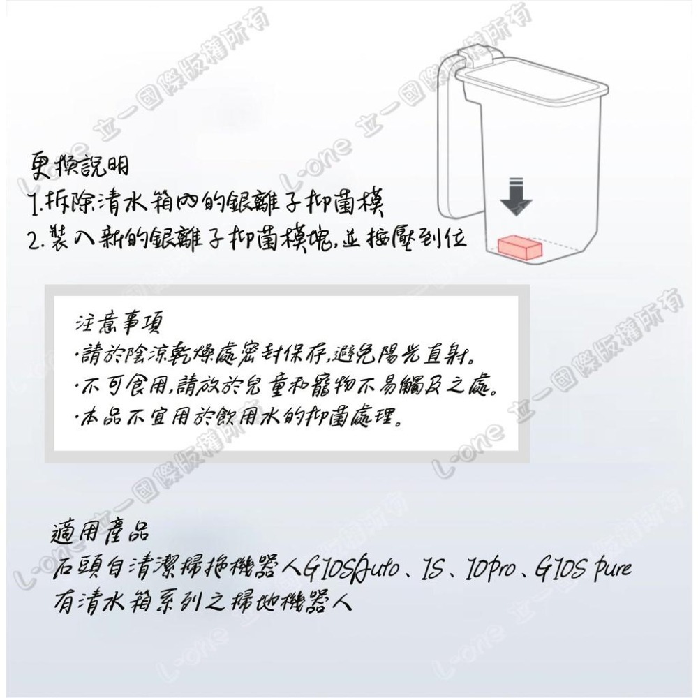 原廠銀離子模塊 G10S 銀離子抑菌模塊 S8 S7 MaxV G10 S8 Pro Ultra P10 石頭掃地機器人-細節圖4
