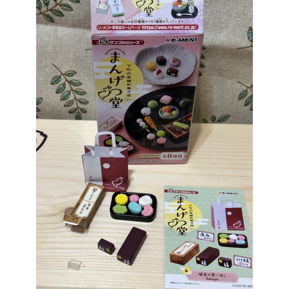 (拆擺)Re-MeNT 下町老舖和菓子 滿月堂 盒玩 確認款 有缺件-規格圖1