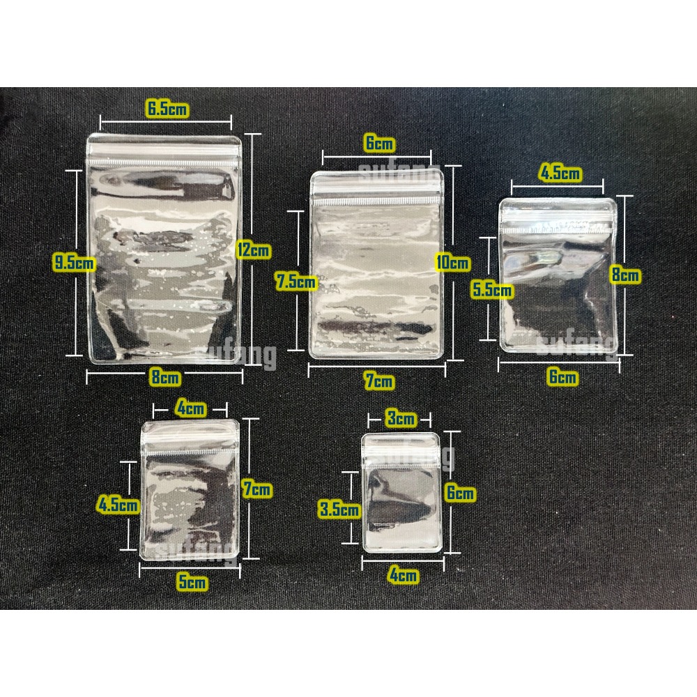 菱形掛扣 透明加厚收納袋 小物掛件 收納 痛袋痛包吊飾-細節圖3