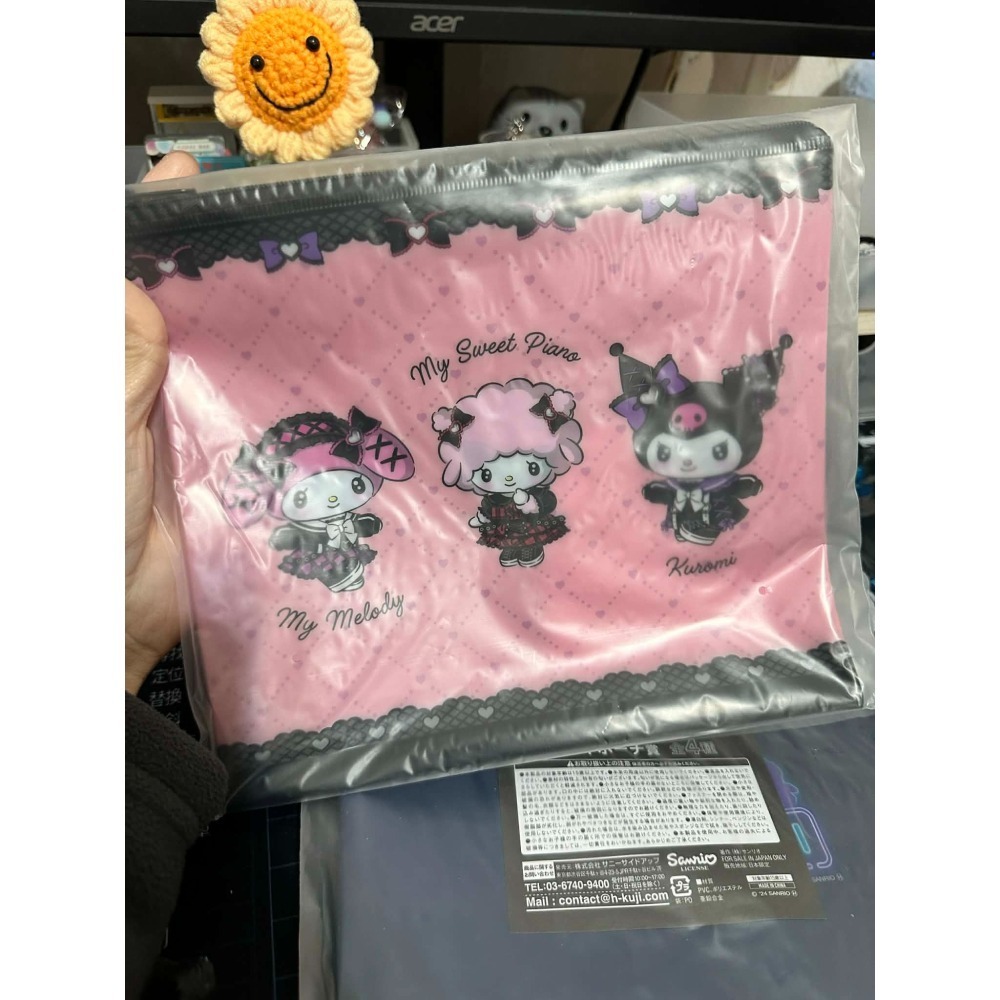 (全新出清)三麗鷗 一番賞 收納袋 大耳狗 布丁狗 酷洛米  美樂蒂 酷企鵝-細節圖3