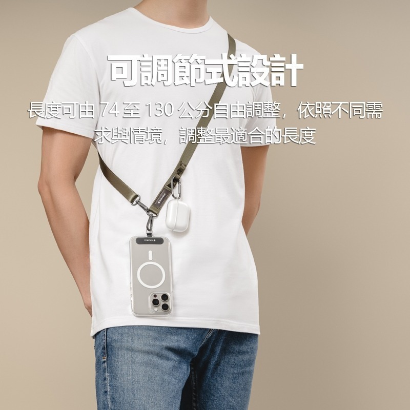 免運活動 快速出貨 美版 魚骨牌 Switcheasy 20mm 機能背帶 手機背繩 手機掛繩 MAGEASY-細節圖6