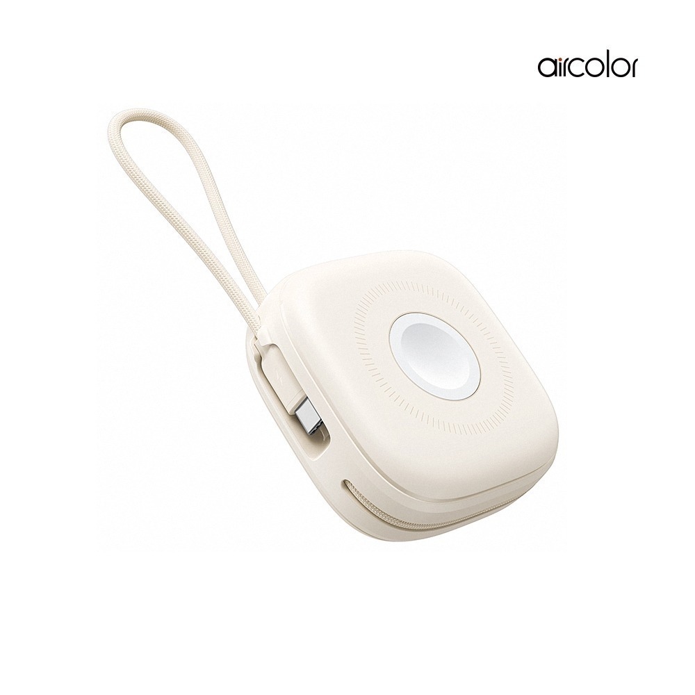 免運 雲朵 aircolor 雲朵系 磁吸快充行動電源 10000mah 自帶線L+C 蘋果 手錶耳機-規格圖11