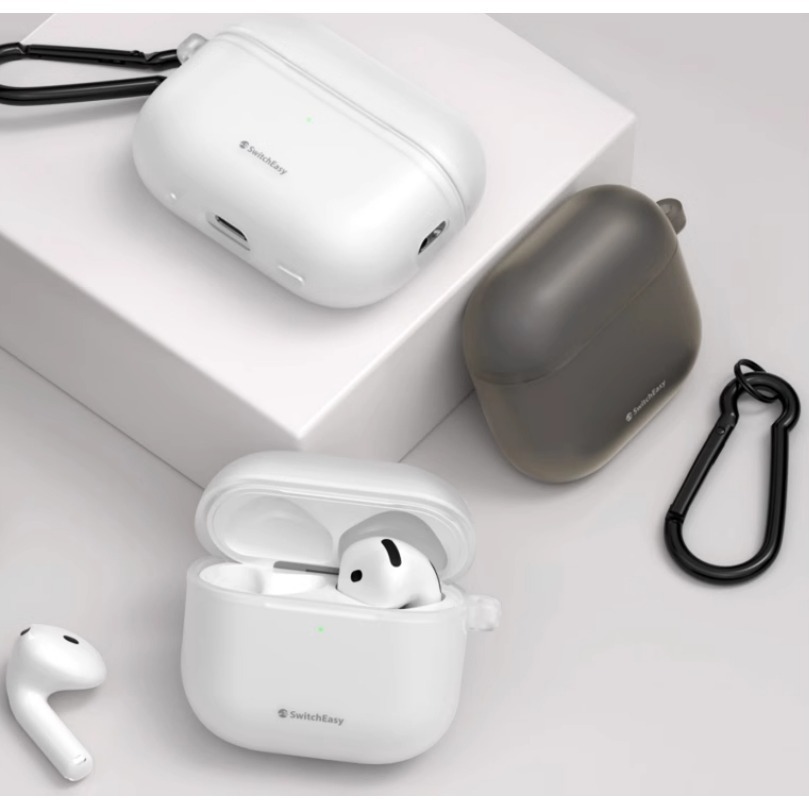 免運 美版 魚骨牌 SwitchEasy Glaze 霧透耐衝擊耳機殼 AirPods Pro 2 AirPods 4-細節圖3
