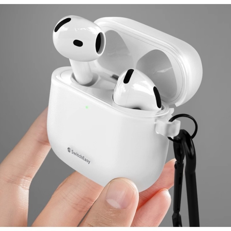 免運 美版 魚骨牌 SwitchEasy Glaze 霧透耐衝擊耳機殼 AirPods Pro 2 AirPods 4-細節圖5