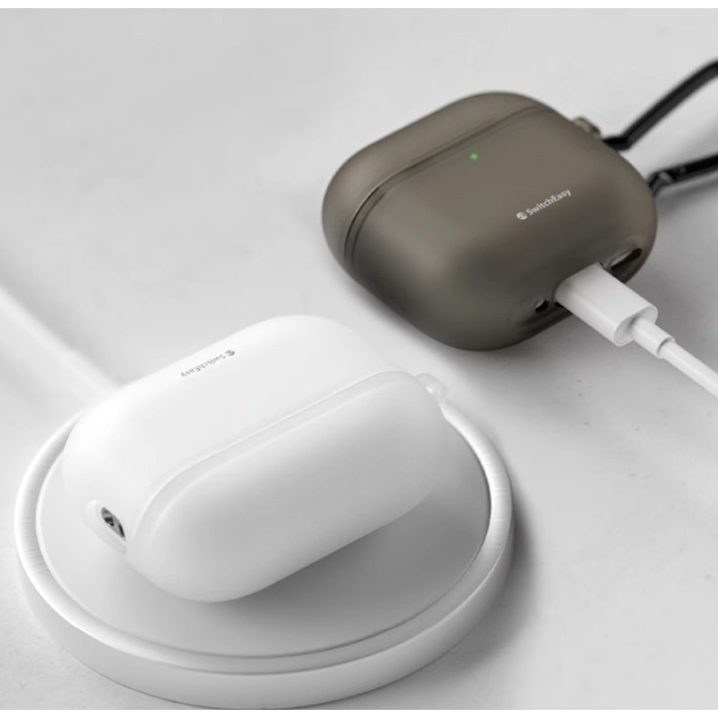 免運 美版 魚骨牌 SwitchEasy Glaze 霧透耐衝擊耳機殼 AirPods Pro 2 AirPods 4-細節圖7