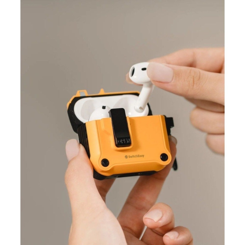 免運 美版魚骨牌 SwitchEasy Rugged 軍規耐衝擊耳機殼 AirPods Pro 2 AirPods 4-細節圖7