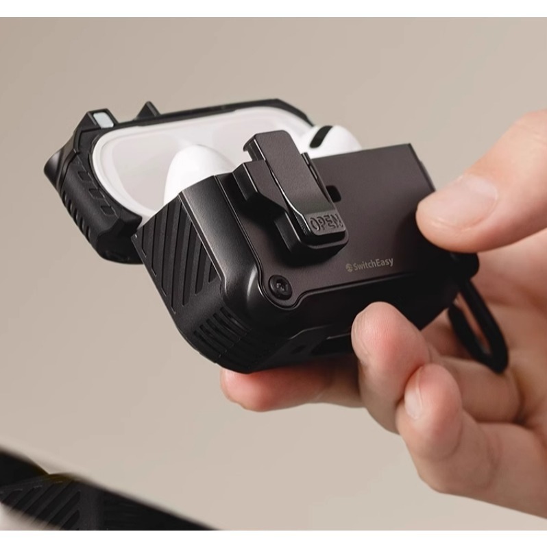 免運 美版魚骨牌 SwitchEasy Rugged 軍規耐衝擊耳機殼 AirPods Pro 2 AirPods 4-細節圖11