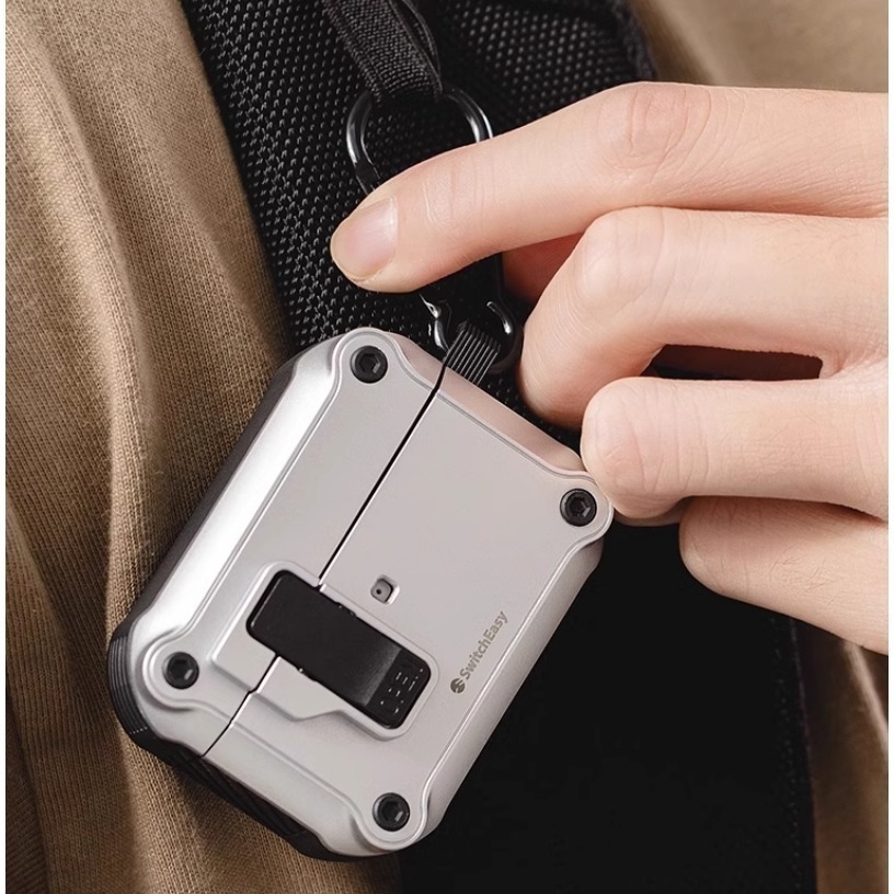 免運 美版魚骨牌 SwitchEasy Rugged 軍規耐衝擊耳機殼 AirPods Pro 2 AirPods 4-細節圖6