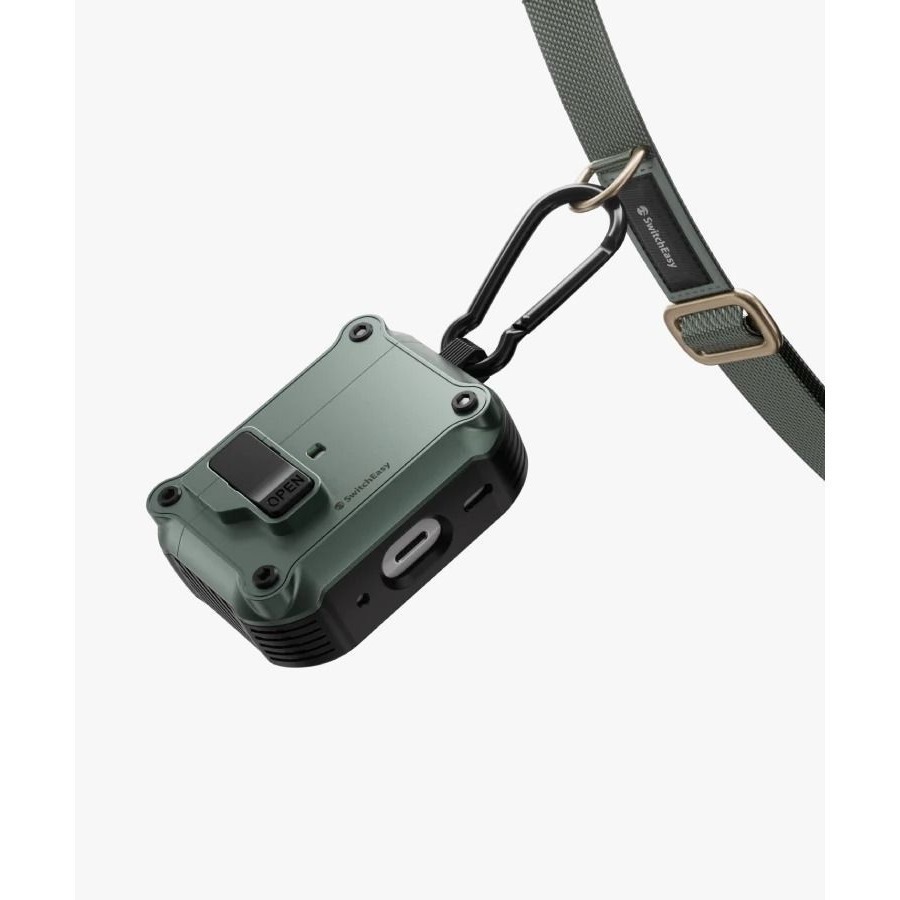 免運 美版魚骨牌 SwitchEasy Rugged 軍規耐衝擊耳機殼 AirPods Pro 2 AirPods 4-細節圖9