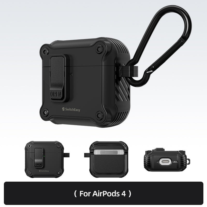 免運 美版魚骨牌 SwitchEasy Rugged 軍規耐衝擊耳機殼 AirPods Pro 2 AirPods 4-規格圖11