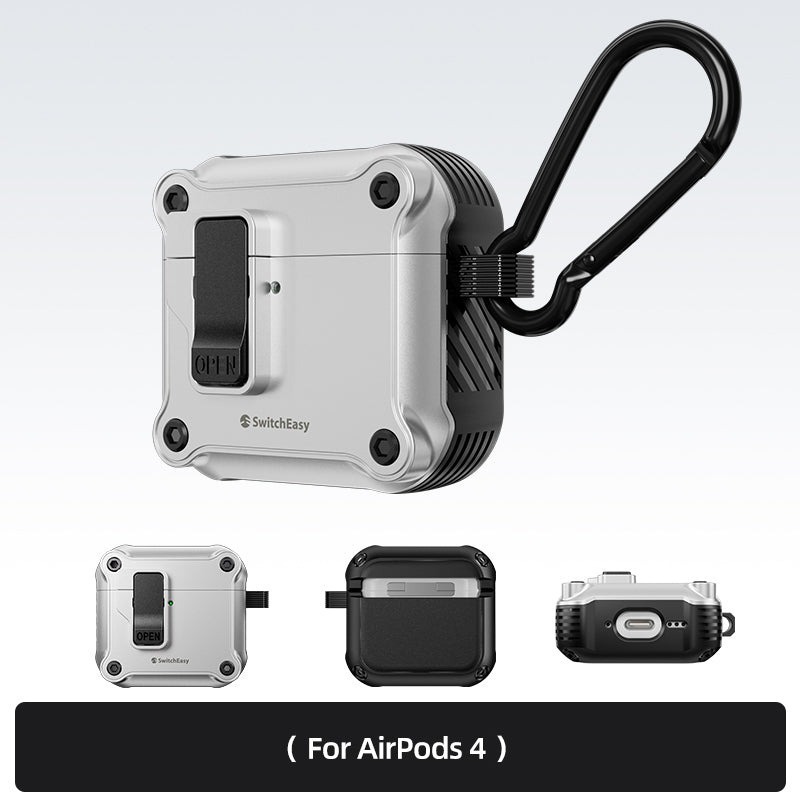 免運 美版魚骨牌 SwitchEasy Rugged 軍規耐衝擊耳機殼 AirPods Pro 2 AirPods 4-規格圖11