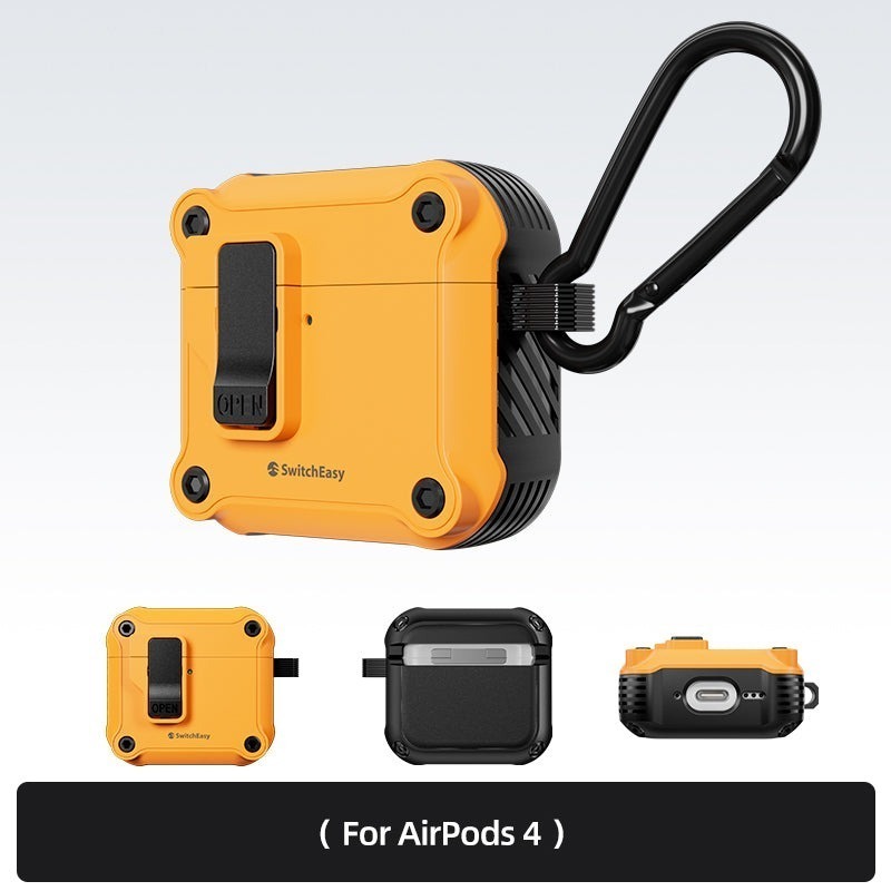免運 美版魚骨牌 SwitchEasy Rugged 軍規耐衝擊耳機殼 AirPods Pro 2 AirPods 4-規格圖11