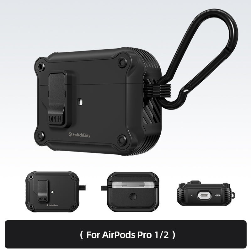 免運 美版魚骨牌 SwitchEasy Rugged 軍規耐衝擊耳機殼 AirPods Pro 2 AirPods 4-規格圖11