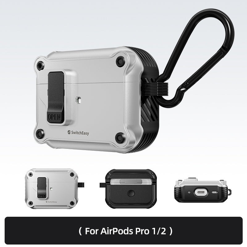 免運 美版魚骨牌 SwitchEasy Rugged 軍規耐衝擊耳機殼 AirPods Pro 2 AirPods 4-規格圖11