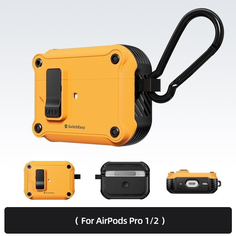 免運 美版魚骨牌 SwitchEasy Rugged 軍規耐衝擊耳機殼 AirPods Pro 2 AirPods 4-規格圖11