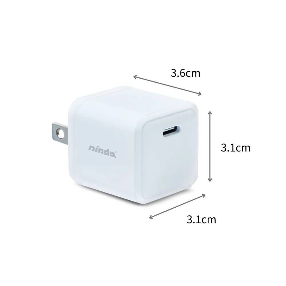 免運 NISDA 20W mini 氮化鎵 PD單孔旅充頭 TYPE-C單孔 旅充頭 豆腐頭 充電器 充電頭-細節圖8