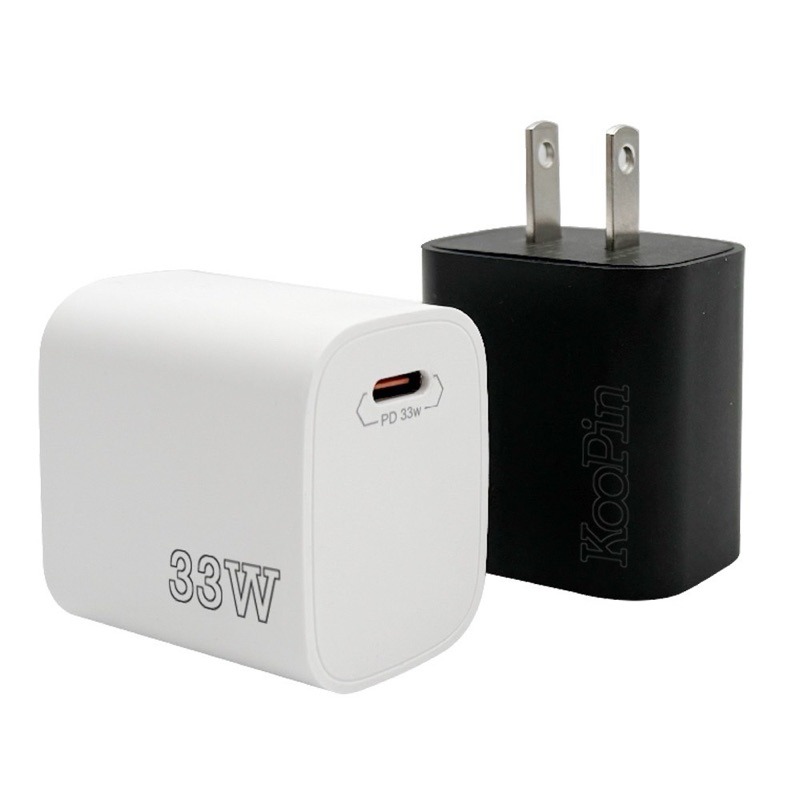 免運 KooPin 33w 單孔快速充電器 Type-C PD充電器 六重安全防護 充電頭 旅充頭 豆腐頭 快充頭-細節圖9