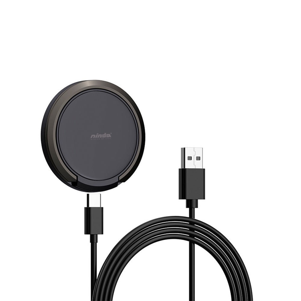 免運 NISDA 15W 磁吸QI指環支架無線充電盤 指環支架 無線充電盤 耳機可充 散熱快 穩定快充 強勁吸力-規格圖10
