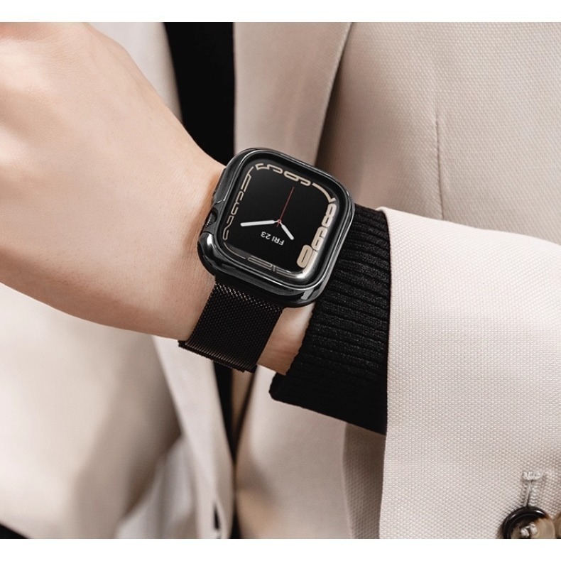 免運 美版魚骨牌 SwitchEasy Mesh不鏽鋼米蘭磁吸錶帶 Apple Watch  蘋果手錶 錶帶-細節圖11