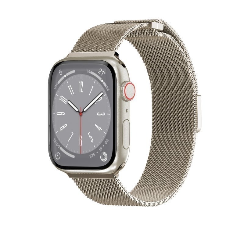 免運 美版魚骨牌 SwitchEasy Mesh不鏽鋼米蘭磁吸錶帶 Apple Watch  蘋果手錶 錶帶-規格圖11