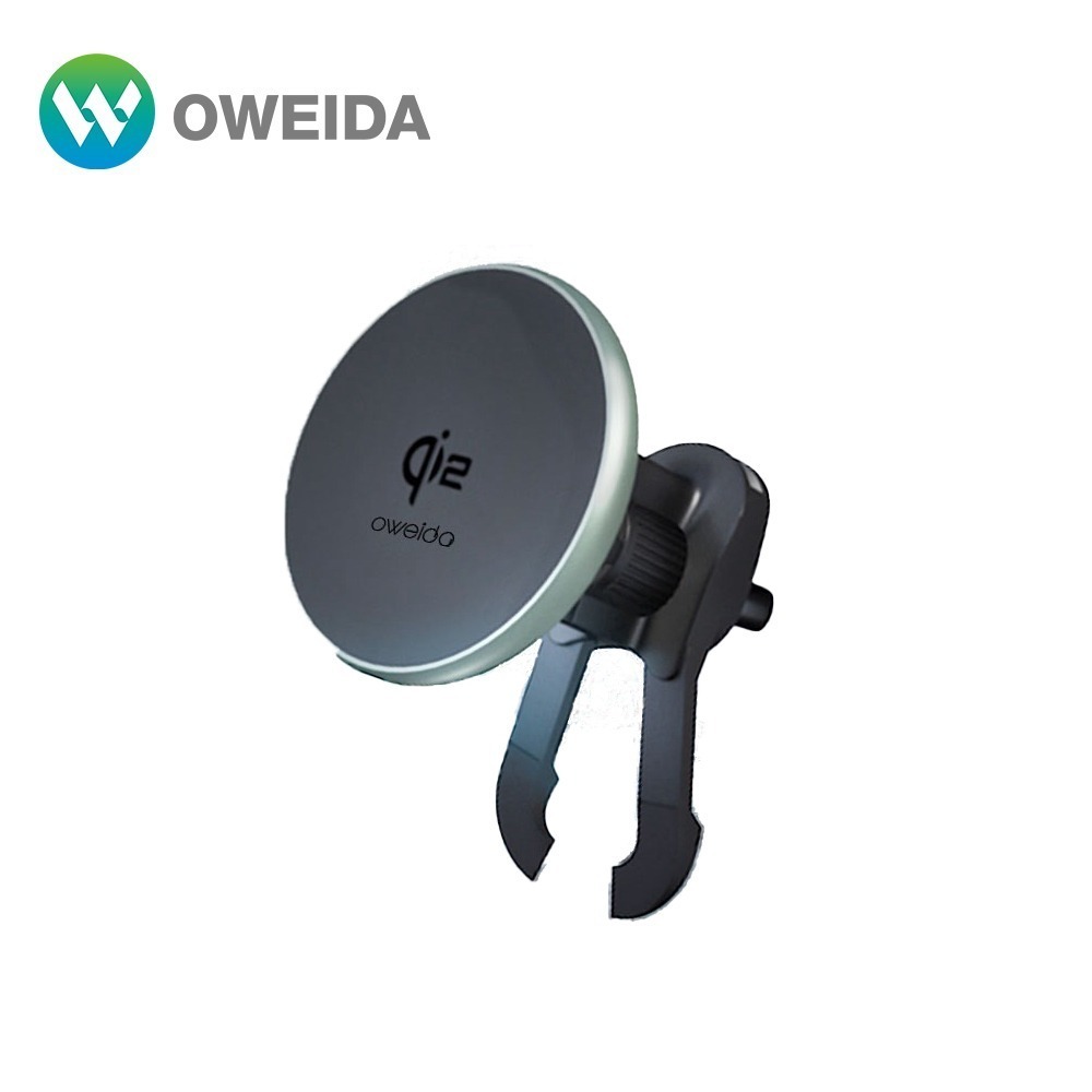 免運 Oweida Qi2認證 15W Magsafe車用無線充電器 出風口磁吸車架 無線車充架 車用 車充 車充架-規格圖9