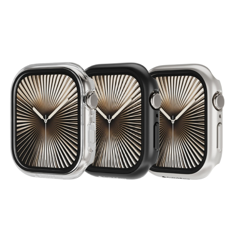 SwitchEasy Hybrid WP 9H 鋼化玻璃防水手錶保護殼 美版 AppleWatch S10S11-細節圖9