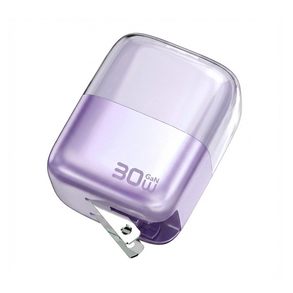 DA 30W 冰立方 氮化鎵 雙孔充電器 PD充電頭 自帶充電線 QC快充 折疊插頭 安卓 蘋果快充頭-規格圖9