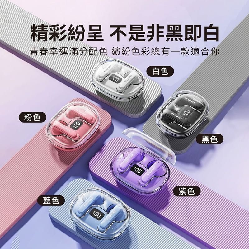 升級版 AWEI T86S 入耳式 TWS降噪遊戲真藍牙耳機 IPX6防水防汗 ENC抗噪 TWS耳機 通話抗噪-細節圖4