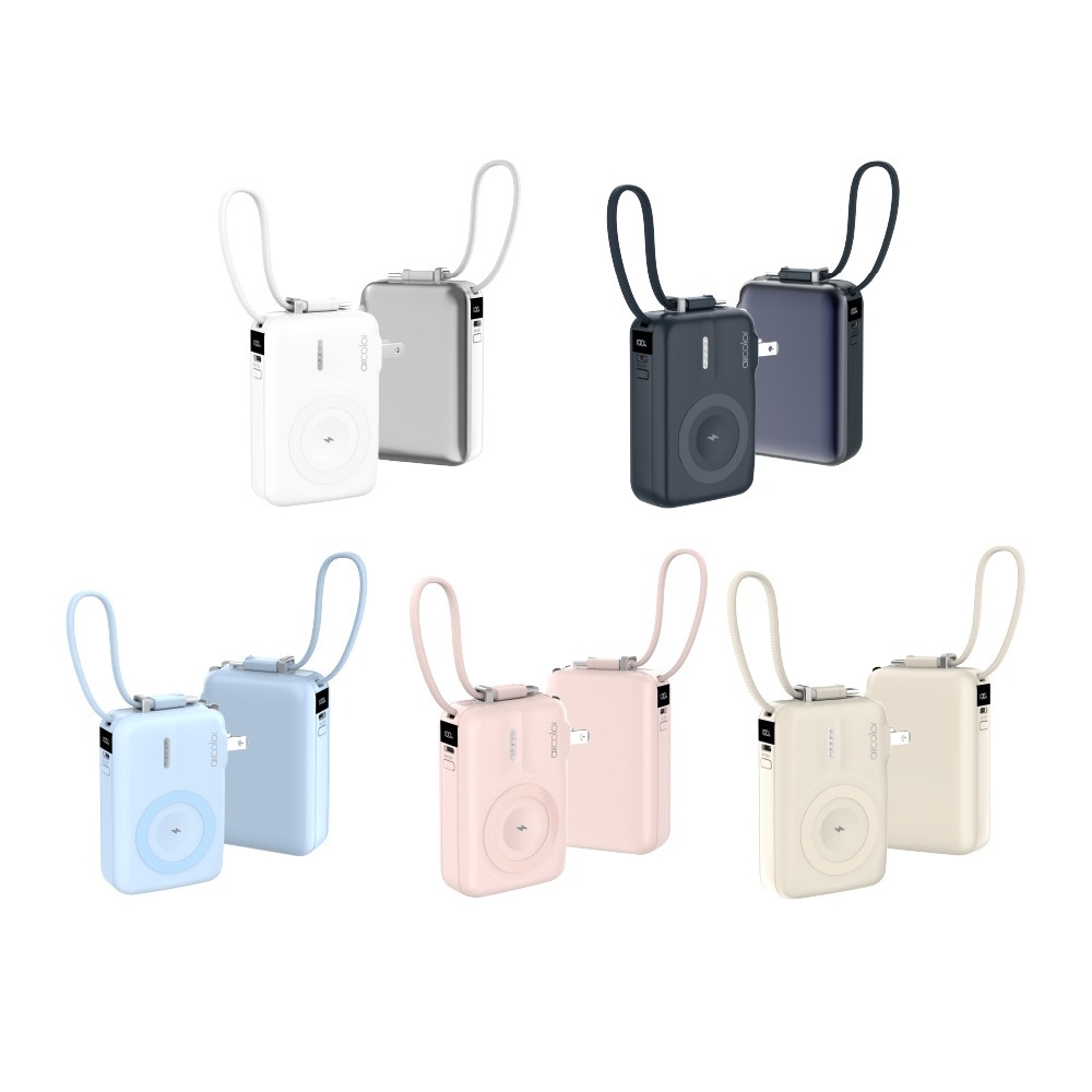 aircolor 雲朵系35W qi2磁吸行動電源 10000mAh 防爆準固態 蘋果手錶耳機可充-細節圖11